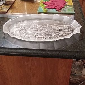 New Glass Platter With Beautiful Design